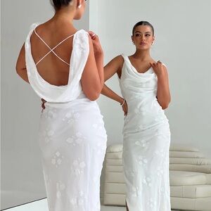 Princess Polly White Embellished Sleeveless Bridal Gown